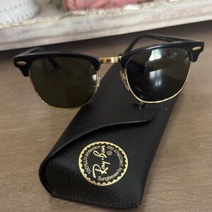 Ray-Ban Classic Black and Gold Sunglasses